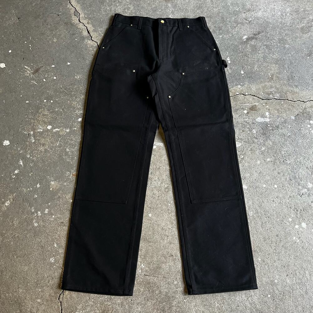 Carhartt black double knee work wear carpenter pants